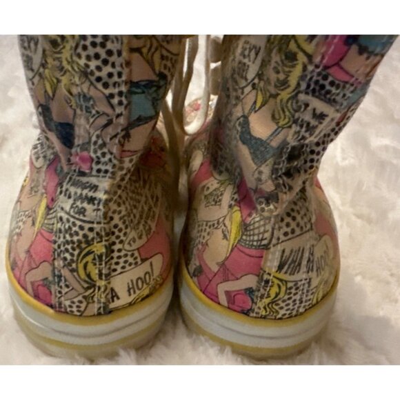 Rouge Helium High Top Canvas Sneakers Chucky-07 Wha Hoo! Unisex Size 7.5M (READ) - Picture 11 of 16